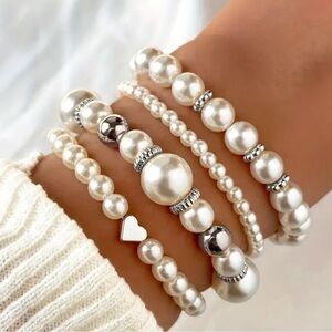 Pearl Bracelet Set